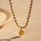 Waterproof Gold Pearl Necklace