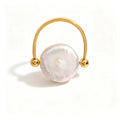 Baroque Pearl Statement Ring | Waterproof 18K Gold