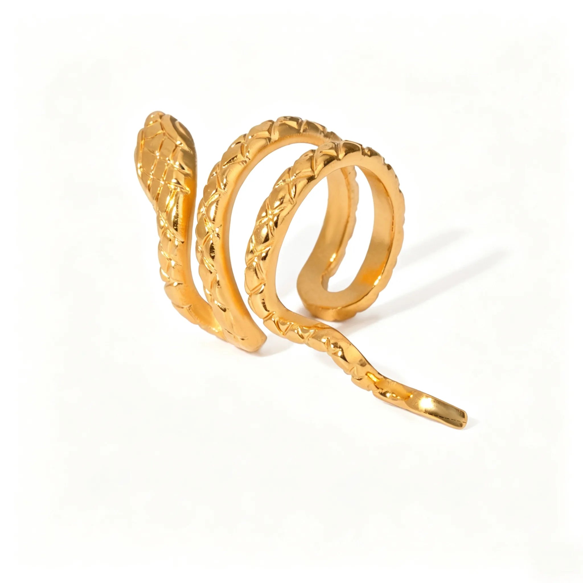 Snake Ear Climber & Cuff Earrings – Waterproof 18K Gold