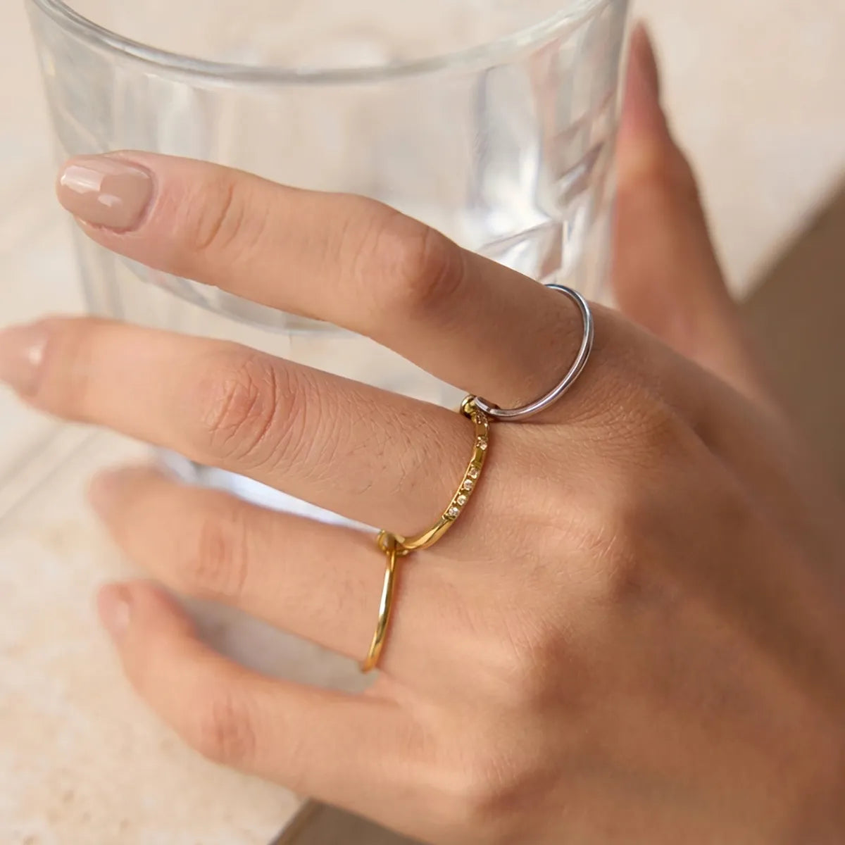 3-in-1 Interlocking Multi-Link Ring – Waterproof Steel