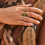 Vintage Statement Adjustable Ring | Waterproof 18K Gold
