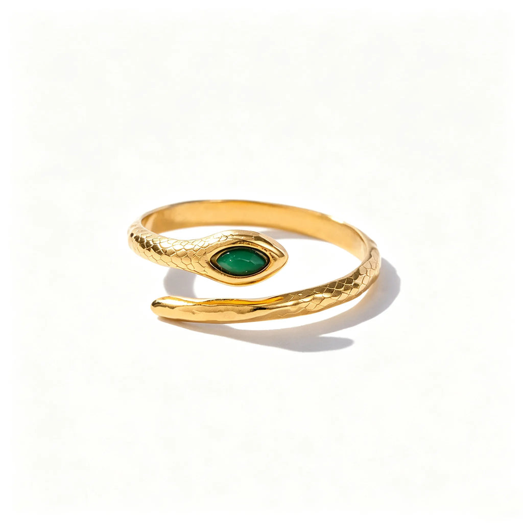 Vintage Statement Adjustable Ring | Waterproof 18K Gold