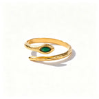 Vintage Statement Adjustable Ring | Waterproof 18K Gold