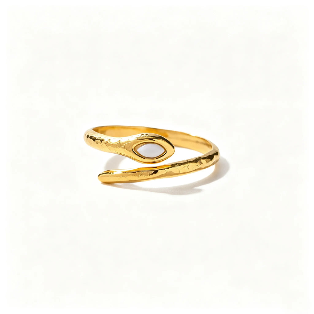 Vintage Statement Adjustable Ring | Waterproof 18K Gold