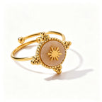 Vintage Statement Adjustable Ring | Waterproof 18K Gold