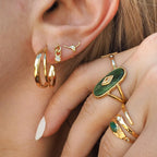 Vintage Statement Adjustable Ring | Waterproof 18K Gold