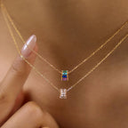 Waterproof Vintage Cameo Zirconia Pendant Necklace