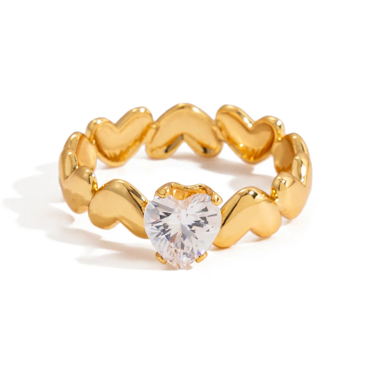 Vintage Water Droplet Statement Ring | Waterproof 18K Gold