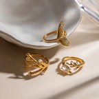 Ocean Adjustable Ring Set – Waterproof Stainless Steel