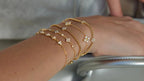 Waterproof CZ Clover Flower Bracelet