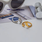 Waterproof Abstract Adjustable Band Open Ring