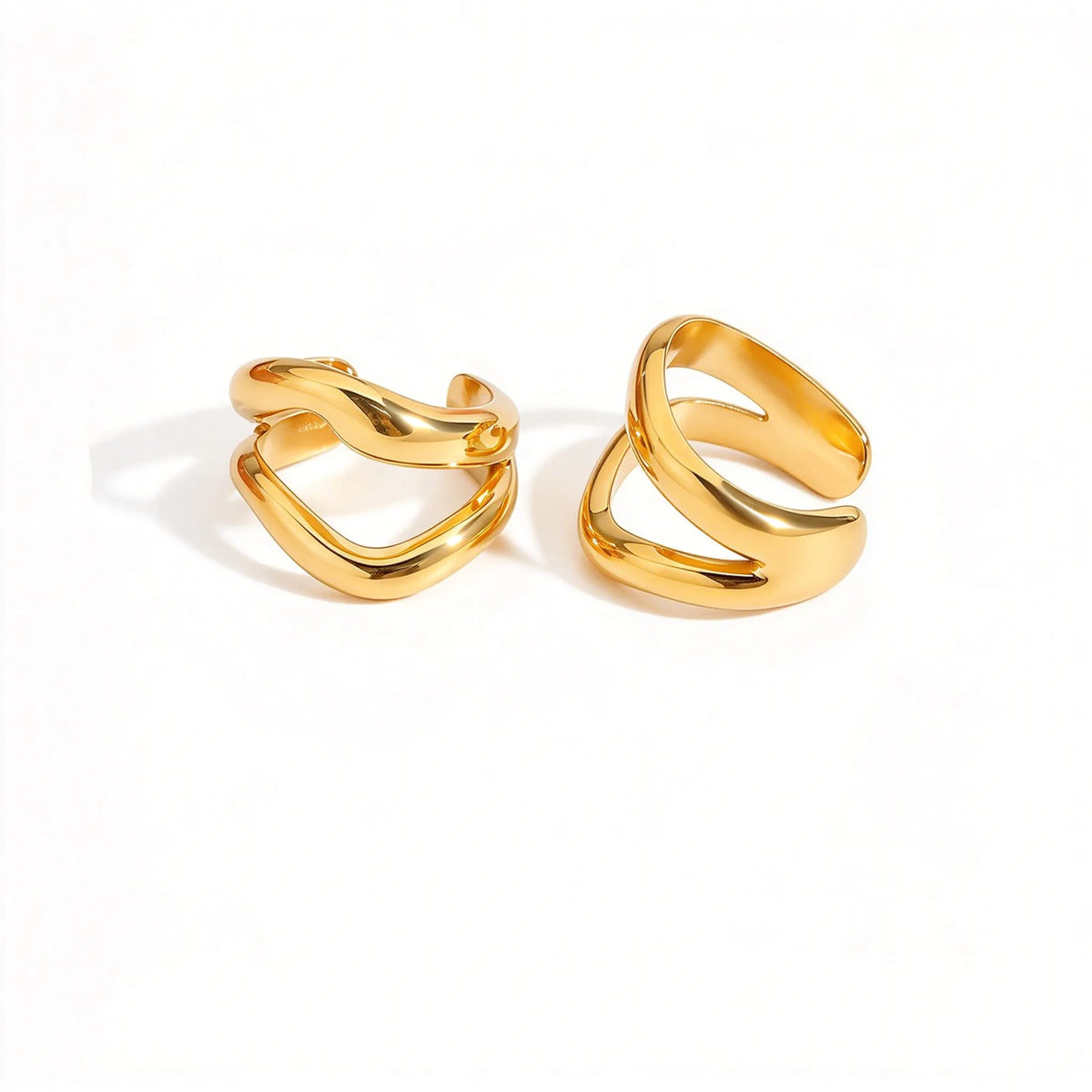 Waterproof CZ Pave Huggie Hoops Drop Earrings
