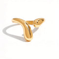 Waterproof Abstract Adjustable Band Open Ring