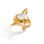 Waterproof Stainless Steel Star Ring