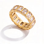 Waterproof Multi-Shape CZ Eternity Rings