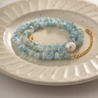 Waterproof Crushed Stone Necklace