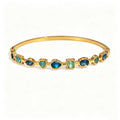 Waterproof Multi-Shape Gemstone Bangle