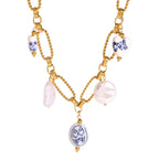 Waterproof Ceramic & Baroque Pearl Necklace
