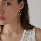 Waterproof Chain Tassel Earrings