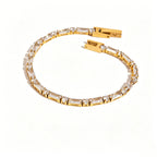 Waterproof Gold Chain & Tennis Stackable Bracelets