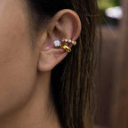 Waterproof No-Piercing Chunky CZ Ear Cuffs