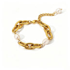 Waterproof Stacking Beaded Pearl Bracelet