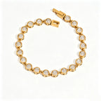 Waterproof CZ Sports Charm Tennis Bracelet