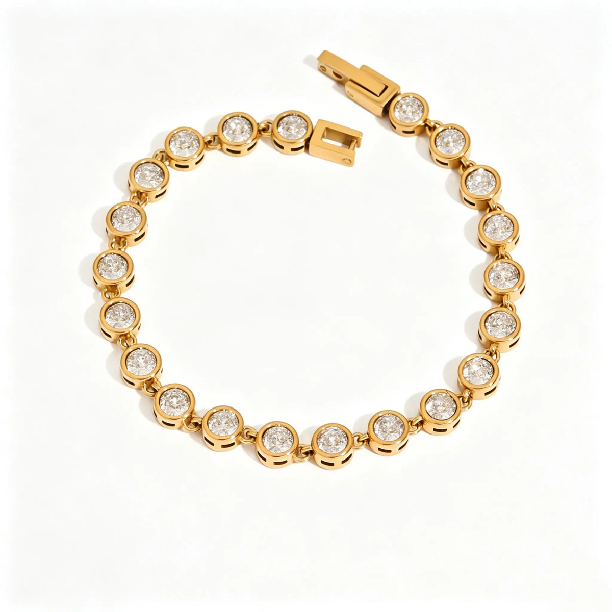 Waterproof CZ Sports Charm Tennis Bracelet