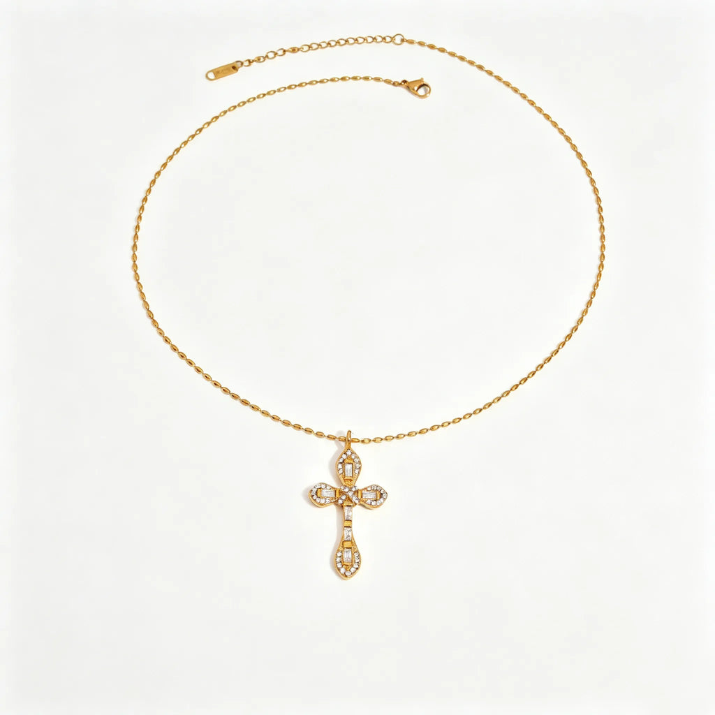 Waterproof Cross Pendant Necklace