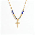 Waterproof Colorful Beaded Charm Necklace Collection