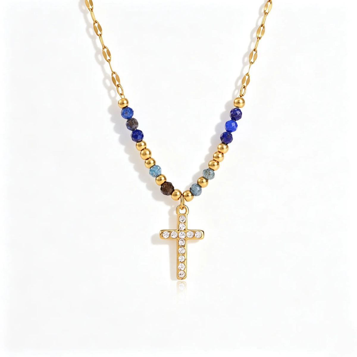 Waterproof Colorful Beaded Charm Necklace Collection
