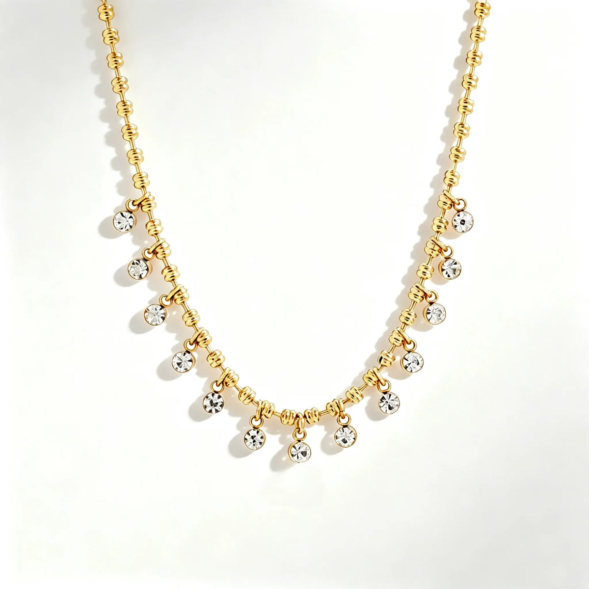 Waterproof Pear-Cut CZ Necklace