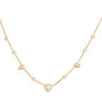 Waterproof CZ & Paperclip Layered Necklace