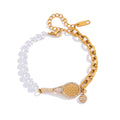 Waterproof CZ Sports Charm Tennis Bracelet