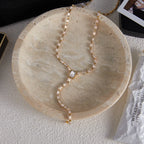 Waterproof Baguette CZ Lariat  Y-Necklace