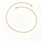 Waterproof Trio Stone Pendant & Cable Chain Necklace