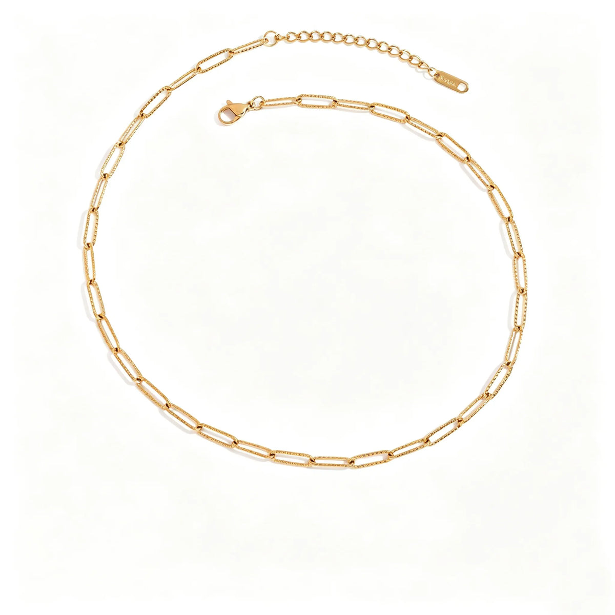 Waterproof Trio Stone Pendant & Cable Chain Necklace
