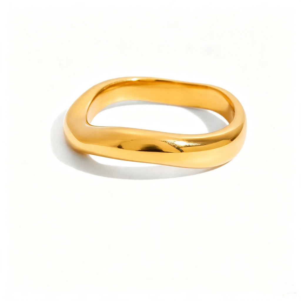Waterproof Pave Zirconia Statement Layering Ring