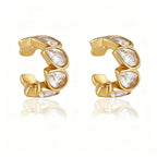Waterproof No-Piercing Chunky CZ Ear Cuffs