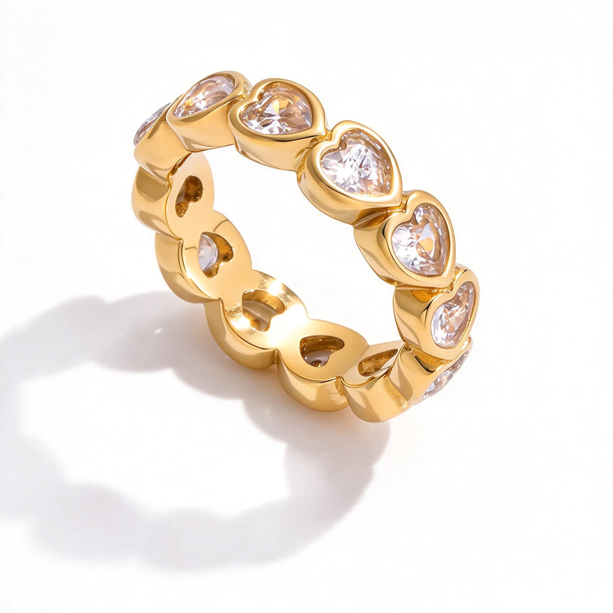 Waterproof Multi-Shape CZ Eternity Rings