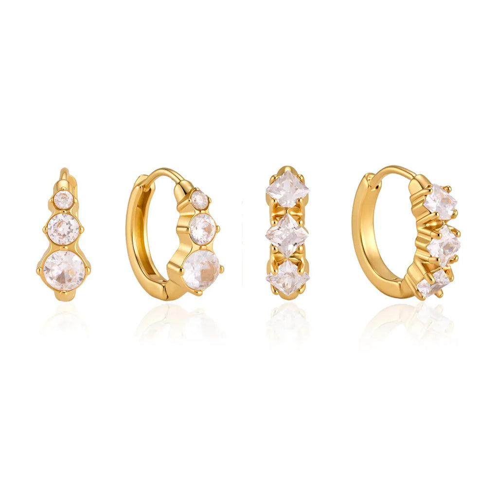 Waterproof Gold Huggie Hoops
