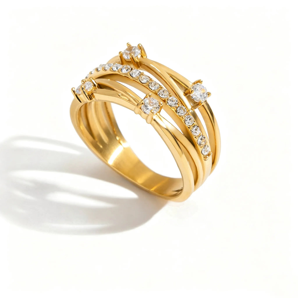 Waterproof Lace Crown Ring