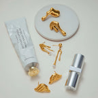 Waterproof Gold Liquid Metal Earrings