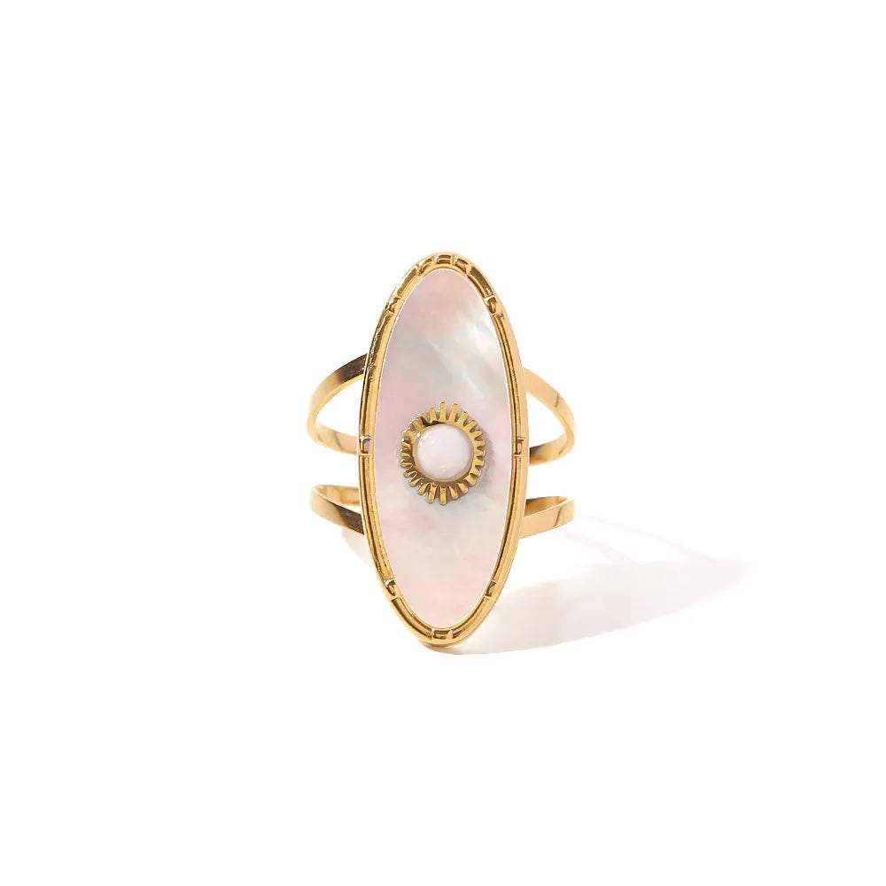 Waterproof Mother of Pearl Ring