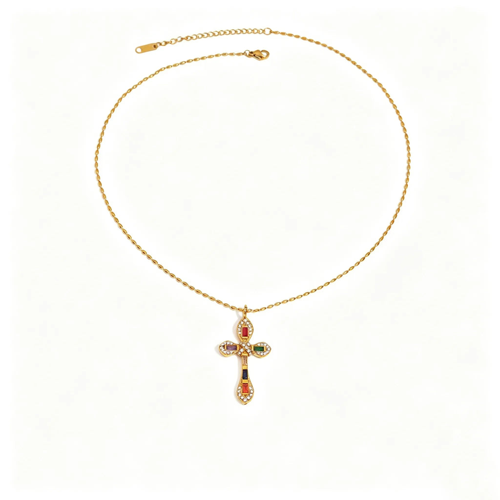 Waterproof Cross Pendant Necklace