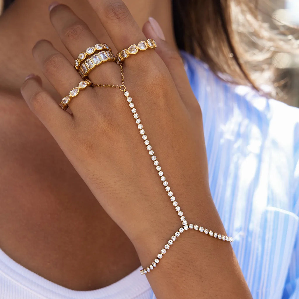 Waterproof Multi-Shape CZ Eternity Rings
