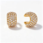 Waterproof No-Piercing Chunky CZ Ear Cuffs