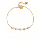 Waterproof CZ Clover Flower Bracelet