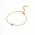Waterproof Dainty Gold Chain CZ Bracelet