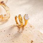 Waterproof Adjustable Snake Wrap Band Ring